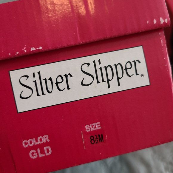 Women's Gold Sequined Heels- worn once - Picture 6 of 6